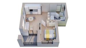 Comision 0%, Apartamente NOI cu 2 camere la ARED Cel mai mic pret