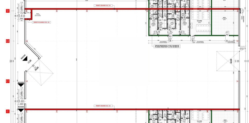 De închiriat Hală industrială de închiriat 856 mp în zona Sud 2 camere Arad 9