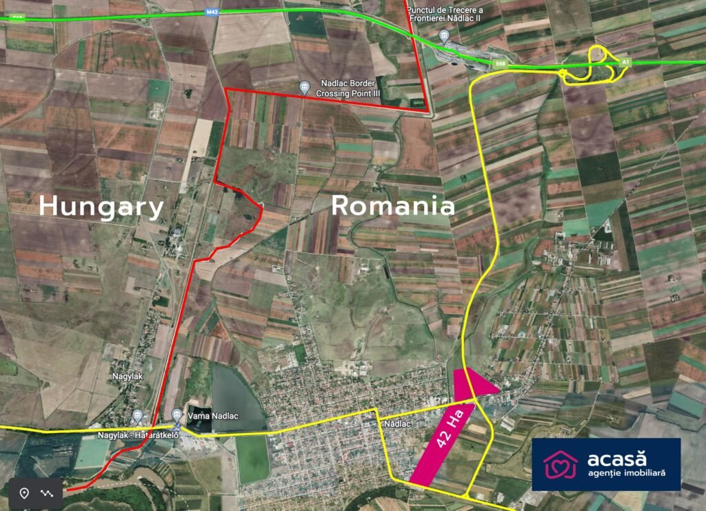 De vânzare Teren industrial 42 ha Vama Nadlac în zona Periferie Arad 7