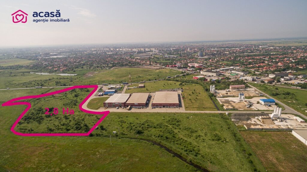 De vânzare Teren industrial 28812 mp în Parcul Industrial UTA2 Arad în zona Nord Arad 1