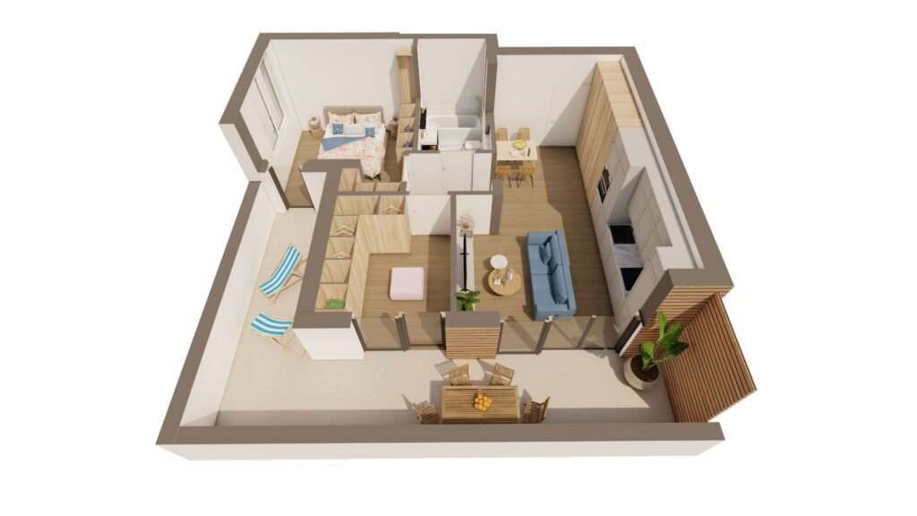 De vânzare Penthouse NOU 2 camere ARED RED9 – Comision 0% în zona UTA 2 camere 1 dormitor Arad 2