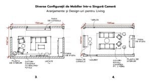 Diverse Configurații de Mobilier într-o Singură Cameră 2