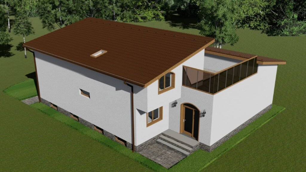 De vânzare Proiect casă cu mansardă în construcție Micălaca în zona Micalaca 4 camere 3 dormitoare Arad 12