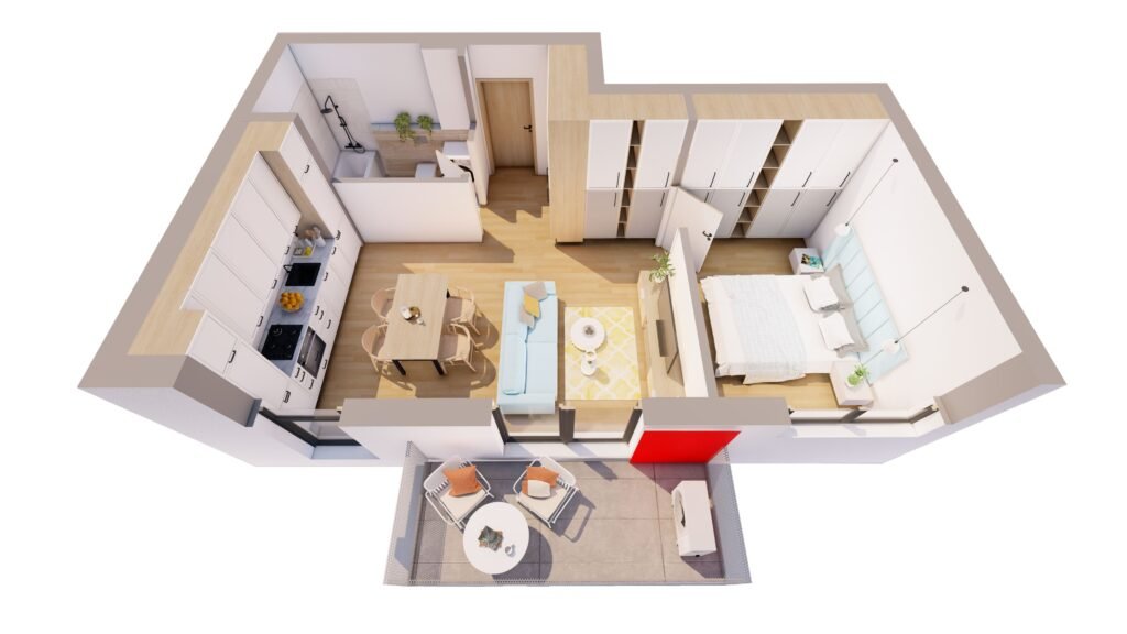 De vânzare NOU! Apartament 2 camere ARED CYTY-Comision 0% în zona UTA 2 camere 1 dormitor Arad 1