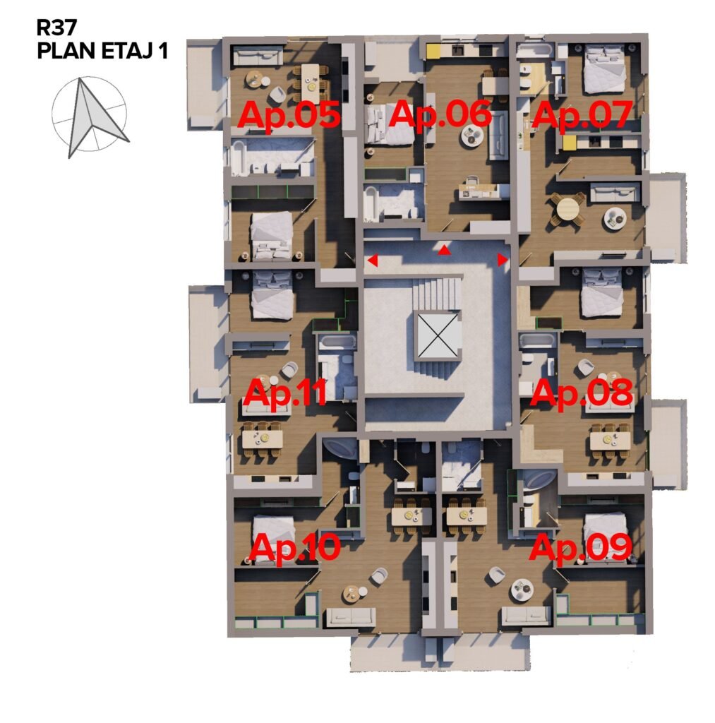 De vânzare Apartament ARED – Direct de la dezvoltator în zona UTA 2 camere 2 dormitoare Arad 3