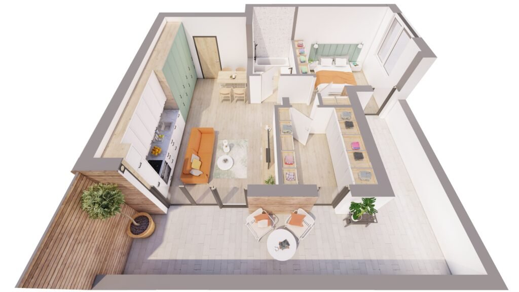 De vânzare Penthouse cu terasă, ARED – Direct de la dezvoltator în zona UTA 2 camere 1 dormitor Arad 8