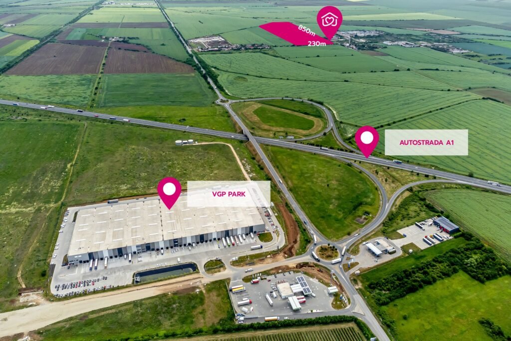 De vânzare Teren cu PUZ ideal pentru parc logistic și de servicii în zona Exterior Sud Arad 1