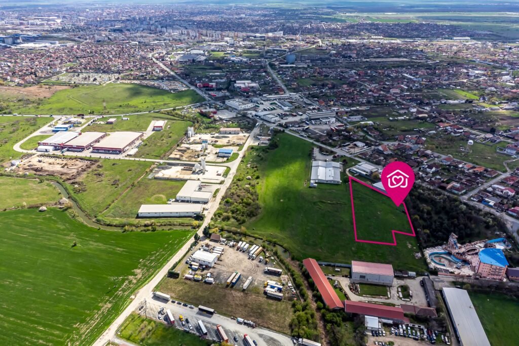 De vânzare Teren cu PUZ in Arad, servicii, industrie, depozitare 8.307 mp în zona Exterior Nord Arad 2