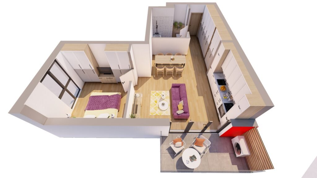 Apartament ARED Premium 2 Camere – Mobilat & Utilat – COMISION 0% De vânzare Apartament ARED Premium 2 Camere – Mobilat & Utilat – COMISION 0% în zona UTA 2 camere 1 dormitor Arad 8