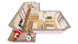 De vânzare APARTAMENT DE VÂNZARE ÎN NOUL BLOC R38 în zona UTA 2 camere 1 dormitor Arad 6