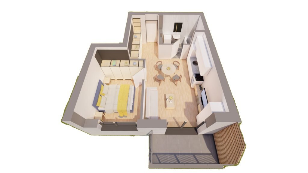 De vânzare Apartament 2 camere NOUL BLOC R39 COMISION 0 ARED lânga AFI în zona UTA 2 camere 1 dormitor Arad 1