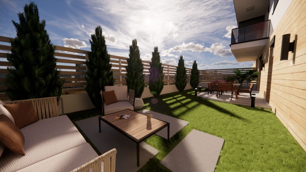 De vânzare SINGURUL APARTAMENT CU GRADINA DIN NOUL BLOC R39, ARED RED 9 în zona UTA 3 camere 2 dormitoare Arad 4