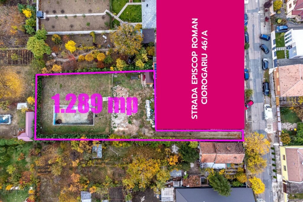De vânzare Teren 1.285 mp în Pârneava – lângă Facultatea de Medicină în zona Parneava Arad 1