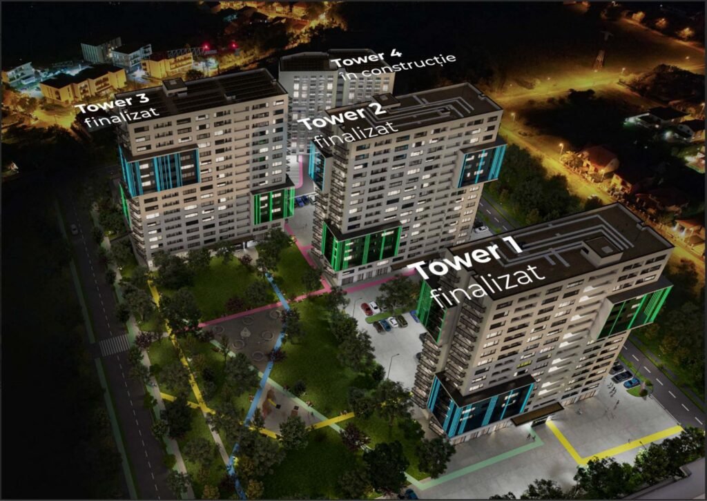 De vânzare Apartament cu 2 camere in X-city Towers Direct de la dezvoltator în zona Aradului 2 camere 1 dormitor Arad 1