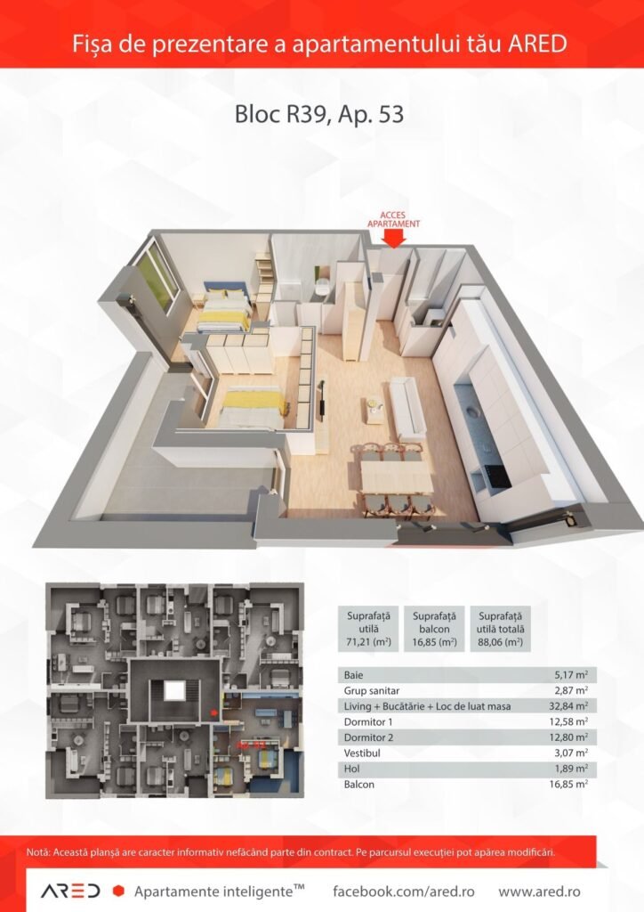 Penthouses nou langa AFI si Leroi merlin De vânzare Penthouses nou langa AFI si Leroi merlin în zona UTA 3 camere 2 dormitoare Arad 1